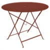 Table De Jardin 4 Personnes FERMOB Bistro Ø 96 Cm - Ocre Rouge 1 Table De Jardin 4 Personnes FERMOB Bistro Ø 96 Cm - Ocre Rouge -Fermob 023520 table jardin fermob bistro 96 cm ocre rouge