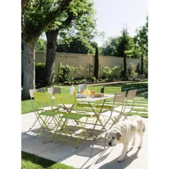 Table De Jardin 8 Personnes FERMOB Cargo 128 X 128 Cm - Muscade -Fermob 024114 table jardin fermob cargo 128 128 cm muscade ambiance 3