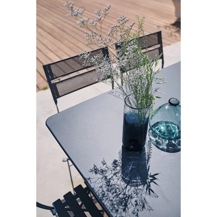 Table De Jardin 8 Personnes FERMOB Cargo 128 X 128 Cm - Carbone 4 Table De Jardin 8 Personnes FERMOB Cargo 128 X 128 Cm - Carbone – Image 2