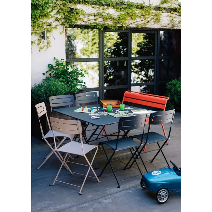 Table De Jardin 8 Personnes FERMOB Cargo 128 X 128 Cm - Carbone 7 Table De Jardin 8 Personnes FERMOB Cargo 128 X 128 Cm - Carbone – Image 5