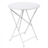 Table De Jardin 2 Personnes FERMOB Bistro Ø 60 Cm - Blanc Coton -Fermob 024501 table jardin fermob bistro 60 blanc coton