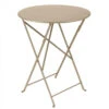 Table De Jardin 2 Personnes FERMOB Bistro Ø 60 Cm - Muscade 1 Table De Jardin 2 Personnes FERMOB Bistro Ø 60 Cm - Muscade -Fermob 024514 table jardin fermob bistro 60 muscade