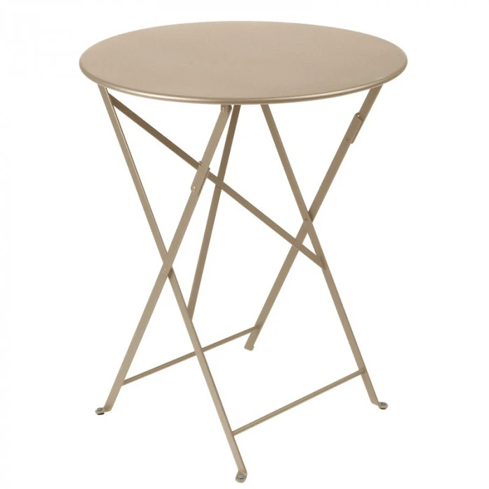Table De Jardin 2 Personnes FERMOB Bistro Ø 60 Cm - Muscade 3 Table De Jardin 2 Personnes FERMOB Bistro Ø 60 Cm - Muscade