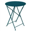 Table De Jardin 2 Personnes FERMOB Bistro Ø 60 Cm - Bleu Acapulco 2 Table De Jardin 2 Personnes FERMOB Bistro Ø 60 Cm - Bleu Acapulco -Fermob 024521 table jardin fermob bistro 60 bleu acapulco