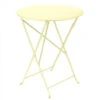 Table De Jardin 2 Personnes FERMOB Bistro Ø 60 Cm - Citron Givré -Fermob 0245a6 table jardin fermob bistro 60 citron givre
