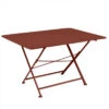 Table De Jardin 6 Personnes FERMOB Cargo 128 X 90 Cm - Ocre Rouge 2 Table De Jardin 6 Personnes FERMOB Cargo 128 X 90 Cm - Ocre Rouge -Fermob 024820 table jardin fermob cargo 128 90 cm ocre rouge
