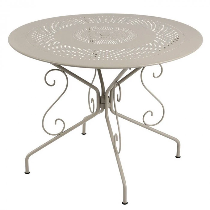 Table De Jardin 4 Personnes FERMOB Montmartre Ø 96 Cm - Muscade 3 Table De Jardin 4 Personnes FERMOB Montmartre Ø 96 Cm - Muscade