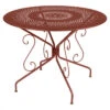 Table De Jardin 4 Personnes FERMOB Montmartre Ø 96 Cm - Ocre Rouge -Fermob 063020 table jardin fermob montmartre 96 cm ocre rouge