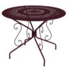 Table De Jardin 4 Personnes FERMOB Montmartre Ø 96 Cm - Cerise Noire -Fermob 0630b9 table jardin fermob montmartre 96cm cerise noire