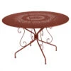 Table De Jardin 8 Personnes FERMOB Montmartre Ø 117 Cm - Ocre Rouge -Fermob 063120 table jardin fermob montmartre 117 cm ocre rouge