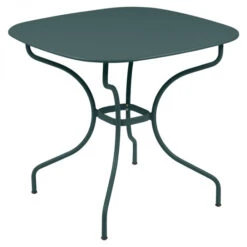 Table De Jardin 4 Personnes FERMOB Opéra + 82 X 82 Cm - Gris Orage