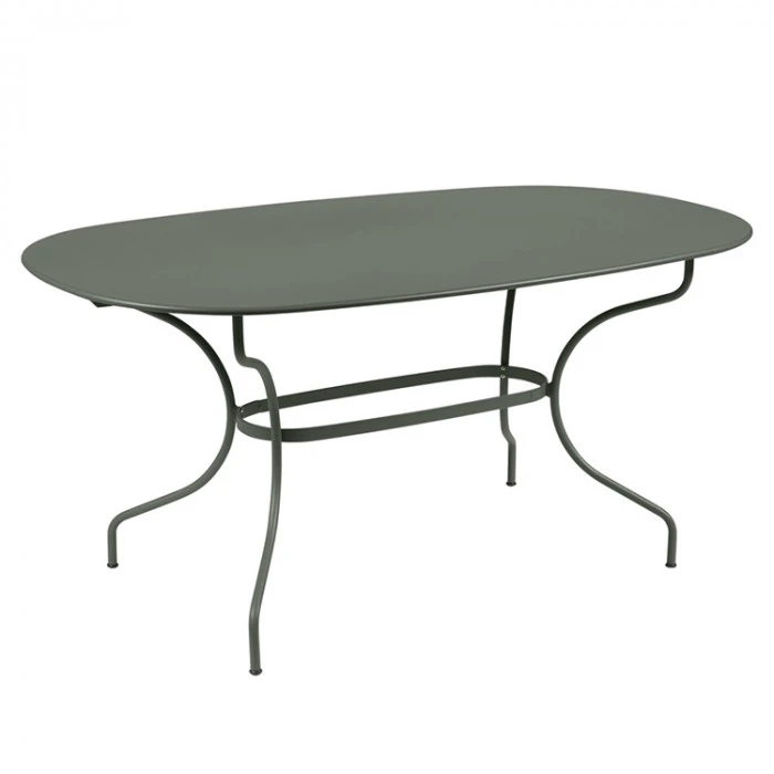Table De Jardin Ovale 6 Personnes FERMOB Opéra + 160 X 90 Cm - Romarin 3 Table De Jardin Ovale 6 Personnes FERMOB Opéra + 160 X 90 Cm - Romarin