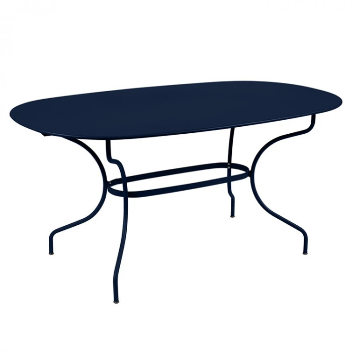 Table De Jardin Ovale 6 Personnes FERMOB Opéra + 160 X 90 Cm - Bleu Abysse 3 Table De Jardin Ovale 6 Personnes FERMOB Opéra + 160 X 90 Cm - Bleu Abysse