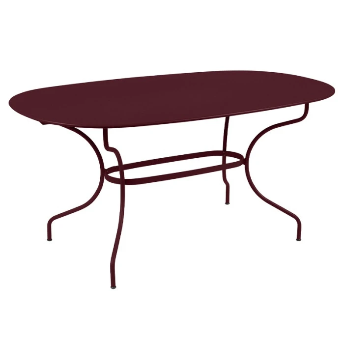 Table De Jardin Ovale 6 Personnes FERMOB Opéra + 160 X 90 Cm - Cerise Noire 3 Table De Jardin Ovale 6 Personnes FERMOB Opéra + 160 X 90 Cm - Cerise Noire