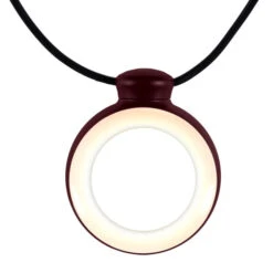Guirlande Lumineuse FERMOB Hoop - Cerise Noire -Fermob 3501b9 guirlande lumineuse fermob hoop cerise noire allumee