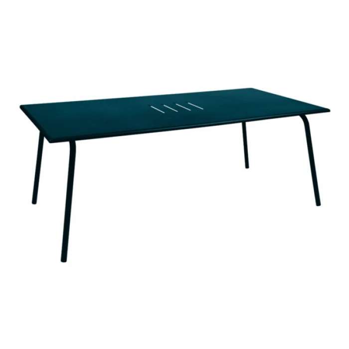 Table De Jardin 8 Personnes FERMOB Monceau 194 X 94 Cm - Bleu Acapulco 3 Table De Jardin 8 Personnes FERMOB Monceau 194 X 94 Cm - Bleu Acapulco