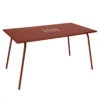 Table De Jardin 6 Personnes FERMOB Monceau 146 X 80 Cm - Ocre Rouge 2 Table De Jardin 6 Personnes FERMOB Monceau 146 X 80 Cm - Ocre Rouge -Fermob 483120 table jardin fermob monceau 146 80 cm ocre rouge
