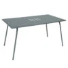 Table De Jardin 6 Personnes FERMOB Monceau 146 X 80 Cm - Gris Orage -Fermob 483126 table jardin fermob monceau 146 80 cm gris orage