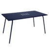 Table De Jardin 6 Personnes FERMOB Monceau 146 X 80 Cm - Bleu Abysse 2 Table De Jardin 6 Personnes FERMOB Monceau 146 X 80 Cm - Bleu Abysse -Fermob 483192 table jardin fermob monceau 146 80 cm bleu abysse