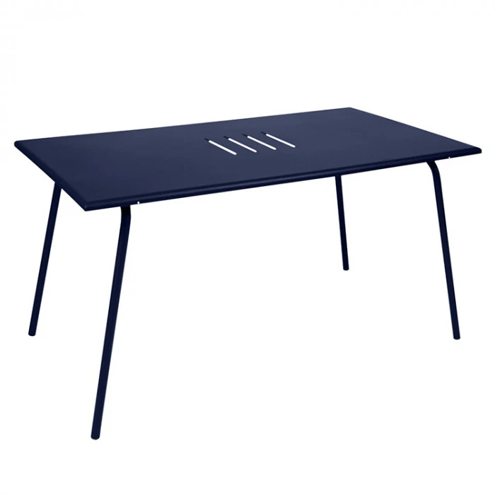Table De Jardin 6 Personnes FERMOB Monceau 146 X 80 Cm - Bleu Abysse 3 Table De Jardin 6 Personnes FERMOB Monceau 146 X 80 Cm - Bleu Abysse
