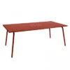 Table De Jardin 8 Personnes FERMOB Monceau 194 X 94 Cm - Ocre Rouge -Fermob 483220 table jardin fermob monceau 194 94 cm ocre rouge