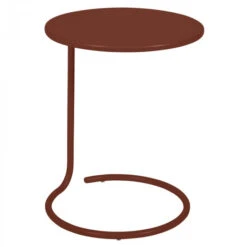 Table Basse De Jardin Déportée FERMOB Coolside - Ocre Rouge