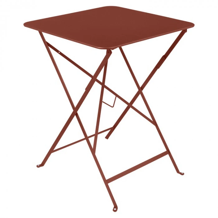 Table De Jardin Pliante 2 Personnes FERMOB Bistro 57 X 57 Cm - Ocre Rouge 3 Table De Jardin Pliante 2 Personnes FERMOB Bistro 57 X 57 Cm - Ocre Rouge