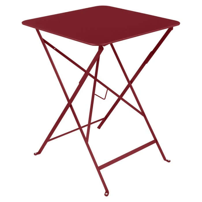 Table De Jardin Pliante 2 Personnes FERMOB Bistro 57 X 57 Cm - Piment 3 Table De Jardin Pliante 2 Personnes FERMOB Bistro 57 X 57 Cm - Piment