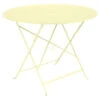 Table De Jardin 4 Personnes FERMOB Bistro Ø 96 Cm - Citron Givré 2 Table De Jardin 4 Personnes FERMOB Bistro Ø 96 Cm - Citron Givré -Fermob bistro table d96 citron givre 1
