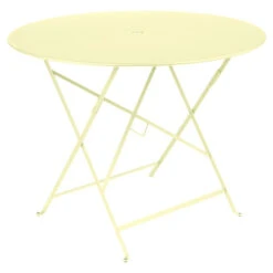 Table De Jardin 4 Personnes FERMOB Bistro Ø 96 Cm - Citron Givré