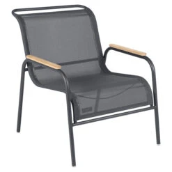 Fauteuil Lounge FERMOB Coolside - Carbone
