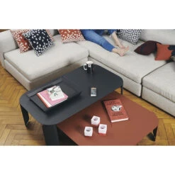 Lot De 3 Photophores FERMOB Cuub - Rouge -Fermob cuub rouge ambiance fermob 2