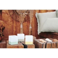 Lot De 3 Photophores FERMOB Cuub - Vert 17 Lot De 3 Photophores FERMOB Cuub - Vert -Fermob cuub vert ambiance fermob 3