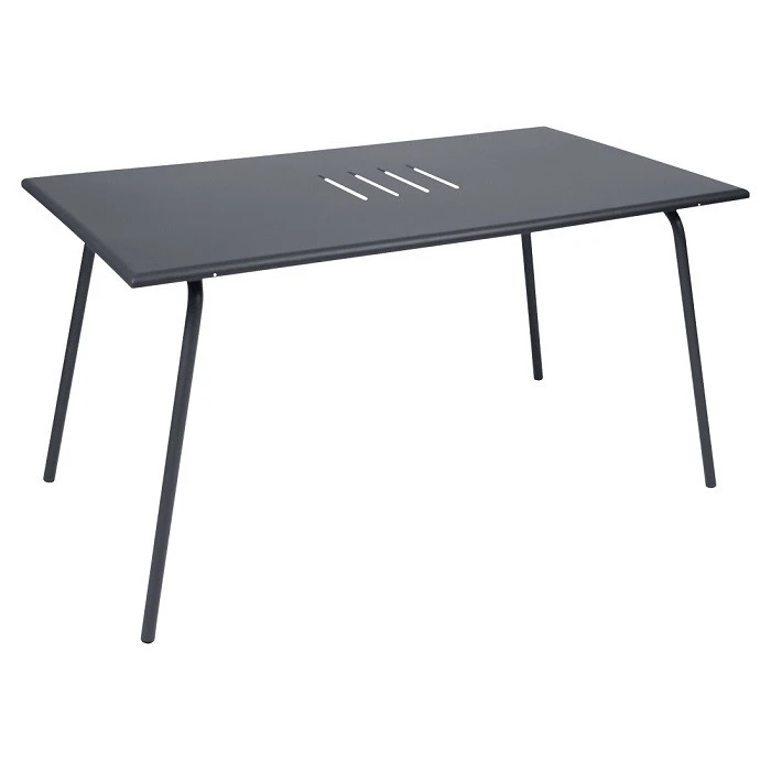 Table De Jardin 6 Personnes FERMOB Monceau 146 X 80 Cm - Carbone 3 Table De Jardin 6 Personnes FERMOB Monceau 146 X 80 Cm - Carbone
