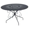Table De Jardin 8 Personnes FERMOB Montmartre Ø 117 Cm - Carbone 2 Table De Jardin 8 Personnes FERMOB Montmartre Ø 117 Cm - Carbone -Fermob montmartre table d117 carbone 1