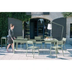 Table De Jardin 10 Personnes Avec 2 Rallonges FERMOB Oléron 155 / 255 X 100 Cm - Gris Argile -Fermob oleron cactus maillane bookgss2020 sebastien erome 1 min 6