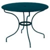 Table De Jardin 5 Personnes FERMOB Opéra + Ø 96 Cm - Bleu Acapulco -Fermob opera table d96 bleu acapulco 1