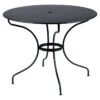 Table De Jardin 5 Personnes FERMOB Opéra + Ø 96 Cm - Carbone -Fermob opera table d96 carbone 1