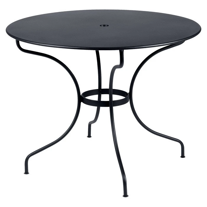 Table De Jardin 5 Personnes FERMOB Opéra + Ø 96 Cm - Carbone 3 Table De Jardin 5 Personnes FERMOB Opéra + Ø 96 Cm - Carbone