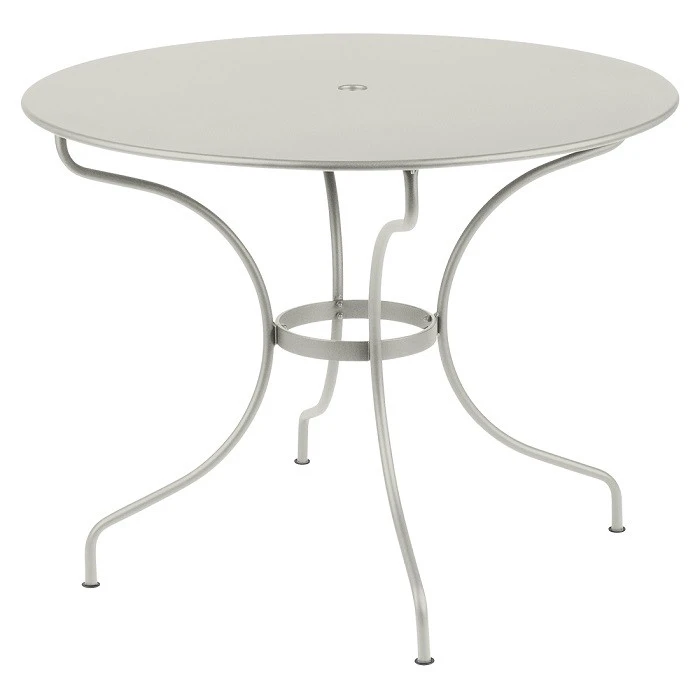 Table De Jardin 5 Personnes FERMOB Opéra + Ø 96 Cm - Gris Argile 3 Table De Jardin 5 Personnes FERMOB Opéra + Ø 96 Cm - Gris Argile