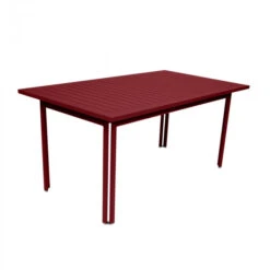 Table De Jardin 6 Personnes FERMOB Costa 160 X 80 Cm - Piment