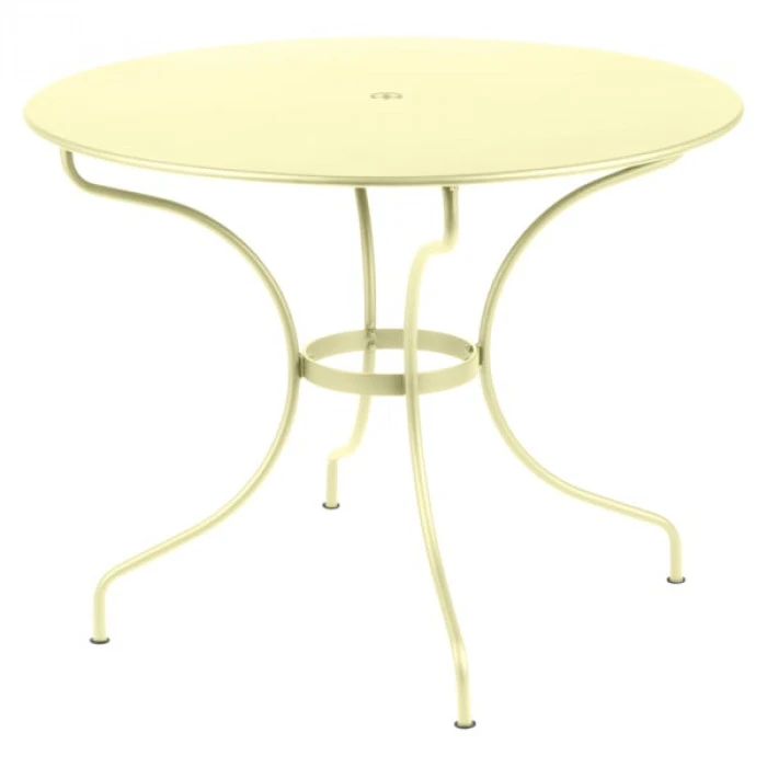 Table De Jardin 5 Personnes FERMOB Opéra + Ø 96 Cm - Citron Givré 3 Table De Jardin 5 Personnes FERMOB Opéra + Ø 96 Cm - Citron Givré